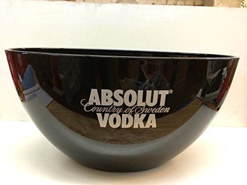 Absolut Vodka Eiswürfelschale / Eiswürfelbehälter / Flaschenkühler / Eisbox in schwarz mit Logo